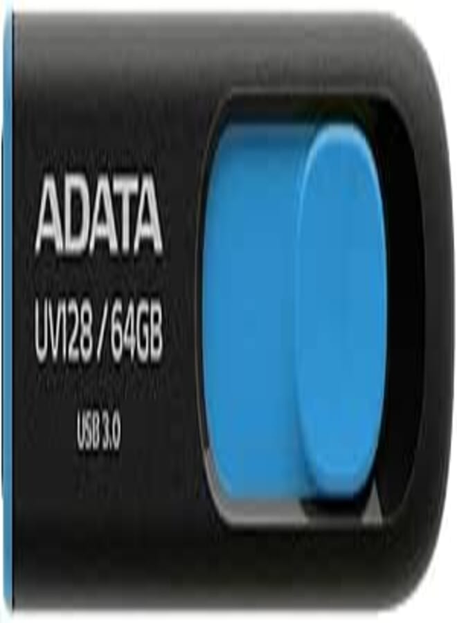 ADATA UV128 64GB USB3.1 Flash Drive, black/blue